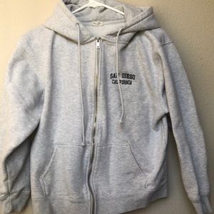 Brandy Melville John Galt “San Diego” zip up!